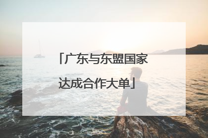 广东与东盟国家达成合作大单