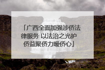 广西全面加强涉侨法律服务 以法治之光护侨益聚侨力暖侨心