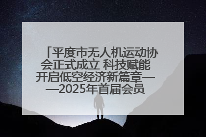 平度市无人机运动协会正式成立 科技赋能开启低空经济新篇章——2025年首届会员大会暨无人机应用发展论坛成功举办