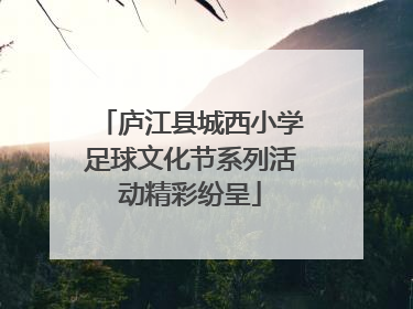 庐江县城西小学足球文化节系列活动精彩纷呈