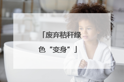 废弃秸秆绿色“变身”