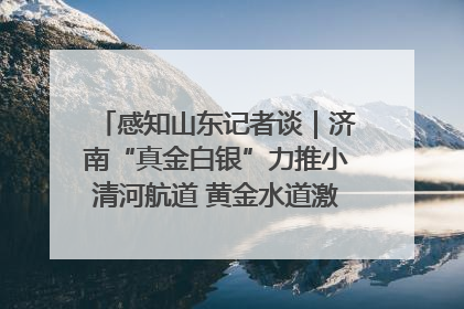 感知山东记者谈｜济南“真金白银”力推小清河航道 黄金水道激活区域经济新动能