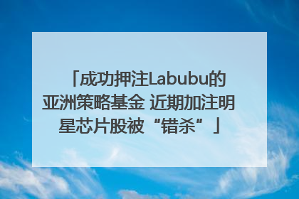 成功押注Labubu的亚洲策略基金 近期加注明星芯片股被“错杀”