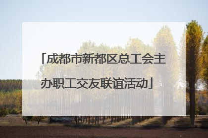 成都市新都区总工会主办职工交友联谊活动
