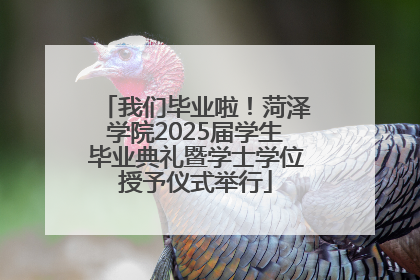 我们毕业啦！菏泽学院2025届学生毕业典礼暨学士学位授予仪式举行