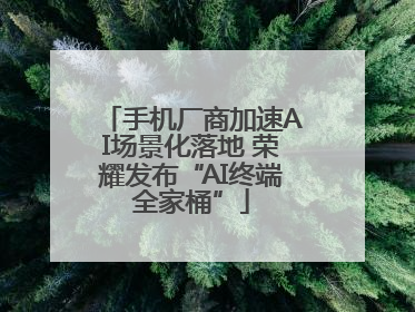 手机厂商加速AI场景化落地 荣耀发布“AI终端全家桶”