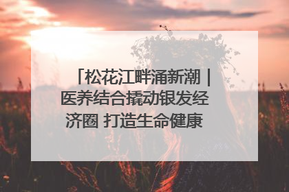 松花江畔涌新潮｜医养结合撬动银发经济圈 打造生命健康产业新样本
