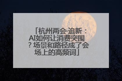 杭州两会·追新：AI如何让消费突围？场景和路径成了会场上的高频词