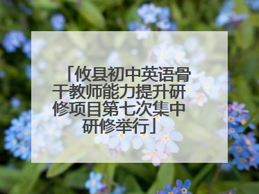 攸县初中英语骨干教师能力提升研修项目第七次集中研修举行
