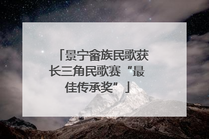 景宁畲族民歌获长三角民歌赛“最佳传承奖”