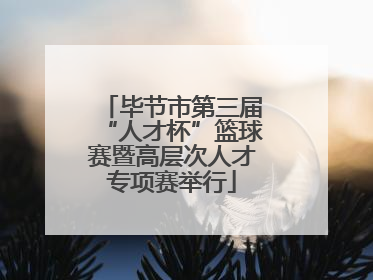 毕节市第三届“人才杯”篮球赛暨高层次人才专项赛举行
