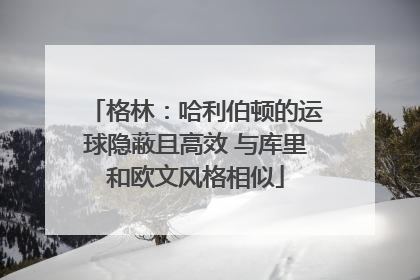 格林：哈利伯顿的运球隐蔽且高效 与库里和欧文风格相似