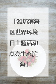 潍坊滨海区世界环境日主题活动点亮生态滨海
