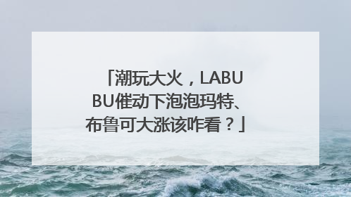 潮玩大火，LABUBU催动下泡泡玛特、布鲁可大涨该咋看？