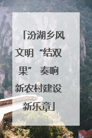 汾湖乡风文明“结双果” 奏响新农村建设新乐章
