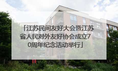 江苏民间友好大会暨江苏省人民对外友好协会成立70周年纪念活动举行