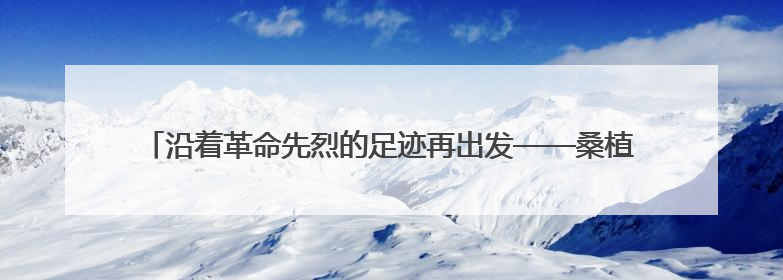 沿着革命先烈的足迹再出发——桑植县“我的长征”红色研学活动启动