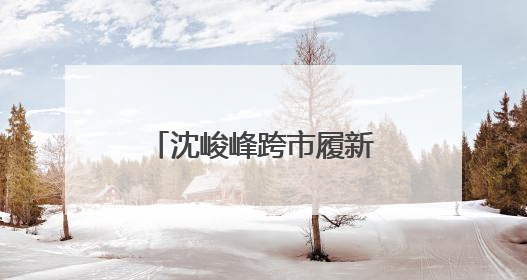 沈峻峰跨市履新徐州市代理市长
