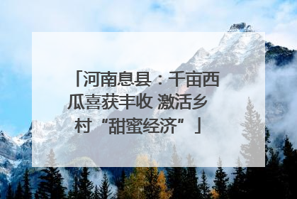 河南息县：千亩西瓜喜获丰收 激活乡村“甜蜜经济”