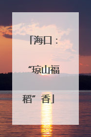 海口：“琼山福稻”香