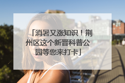消暑又涨知识！荆州区这个新晋科普公园等您来打卡