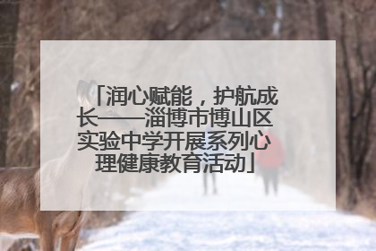 润心赋能，护航成长——淄博市博山区实验中学开展系列心理健康教育活动