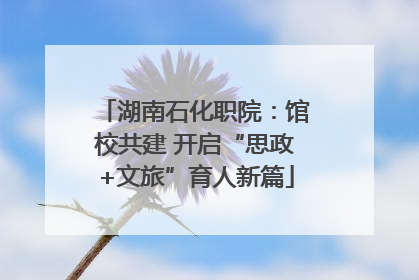 湖南石化职院：馆校共建 开启“思政+文旅”育人新篇