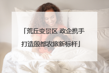 荒丘变景区 政企携手打造殷都农旅新标杆