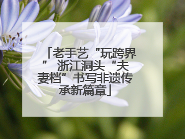 老手艺“玩跨界” 浙江洞头“夫妻档”书写非遗传承新篇章