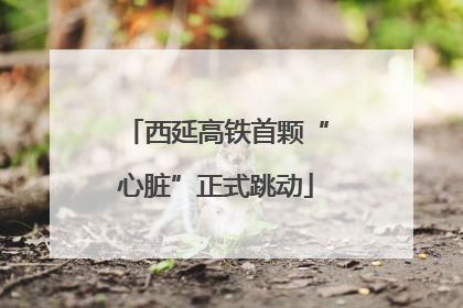 西延高铁首颗“心脏”正式跳动