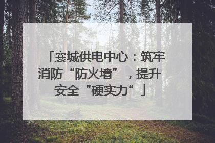 襄城供电中心：筑牢消防“防火墙”，提升安全“硬实力”