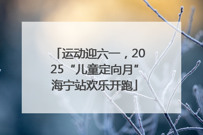 运动迎六一，2025“儿童定向月”海宁站欢乐开跑