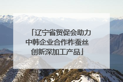辽宁省贸促会助力中韩企业合作柞蚕丝创新深加工产品