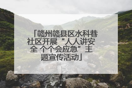 赣州赣县区水科巷社区开展“人人讲安全 个个会应急”主题宣传活动