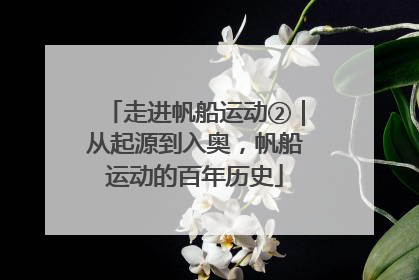 走进帆船运动②｜从起源到入奥，帆船运动的百年历史