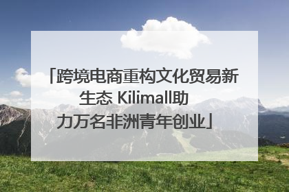 跨境电商重构文化贸易新生态 Kilimall助力万名非洲青年创业