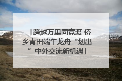 跨越万里同竞渡 侨乡青田端午龙舟“划出”中外交流新机遇