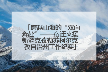跨越山海的“双向奔赴”——宿迁支援新疆克孜勒苏柯尔克孜自治州工作纪实