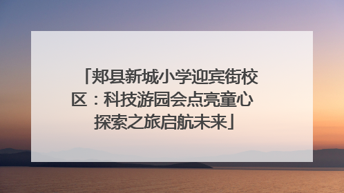 郏县新城小学迎宾街校区：科技游园会点亮童心 探索之旅启航未来