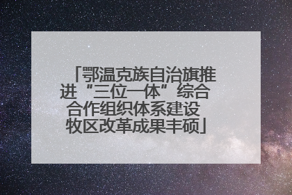 鄂温克族自治旗推进“三位一体”综合合作组织体系建设 牧区改革成果丰硕