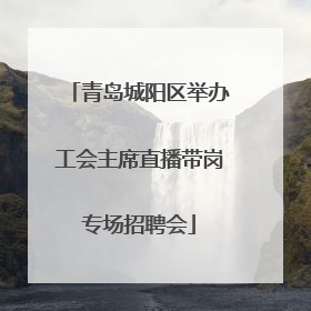 青岛城阳区举办工会主席直播带岗专场招聘会