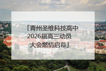 青州圣维科技高中2026届高三动员大会燃情启幕