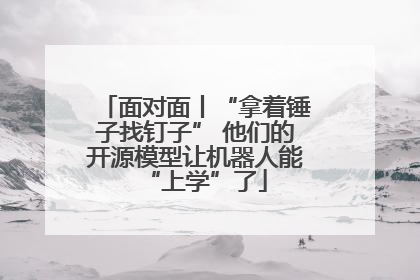 面对面丨“拿着锤子找钉子” 他们的开源模型让机器人能“上学”了