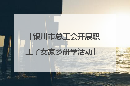 银川市总工会开展职工子女家乡研学活动
