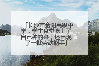 长沙市金阳高级中学：学生食堂吃上了自己种的菜，还出现了一批劳动能手