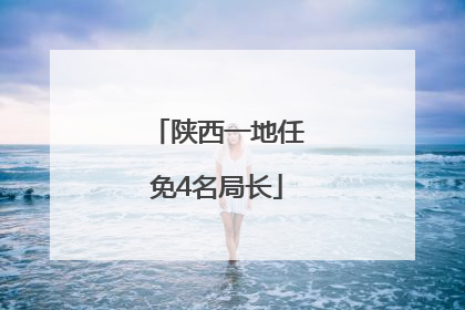 陕西一地任免4名局长