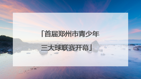 首届郑州市青少年三大球联赛开幕