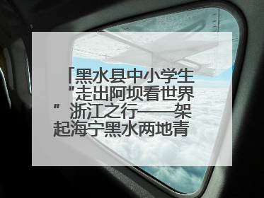 黑水县中小学生“走出阿坝看世界”浙江之行——架起海宁黑水两地青少年交往交流交融新桥梁