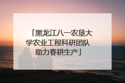 黑龙江八一农垦大学农业工程科研团队助力春耕生产