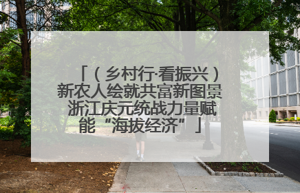 （乡村行·看振兴）新农人绘就共富新图景 浙江庆元统战力量赋能“海拔经济”
